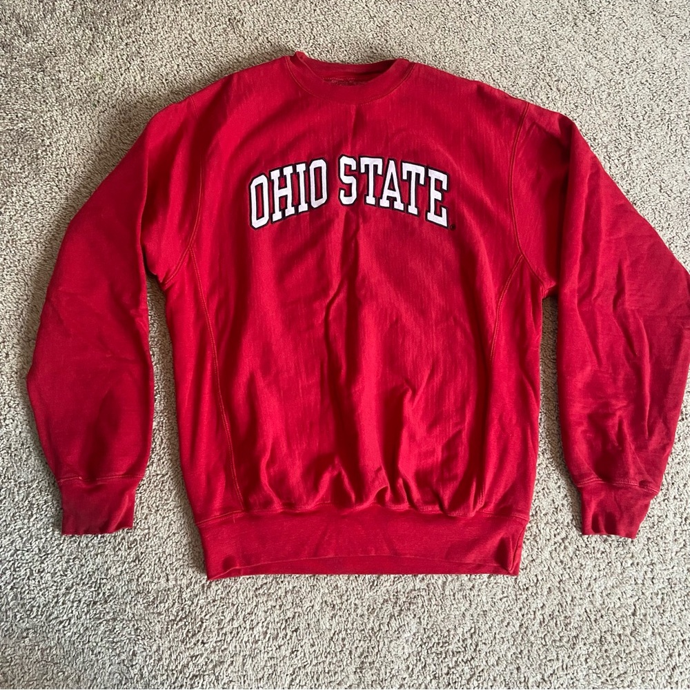 Steve and Barry’s Ohio State Red Crew Neck Sweatshirt Unisex Medium